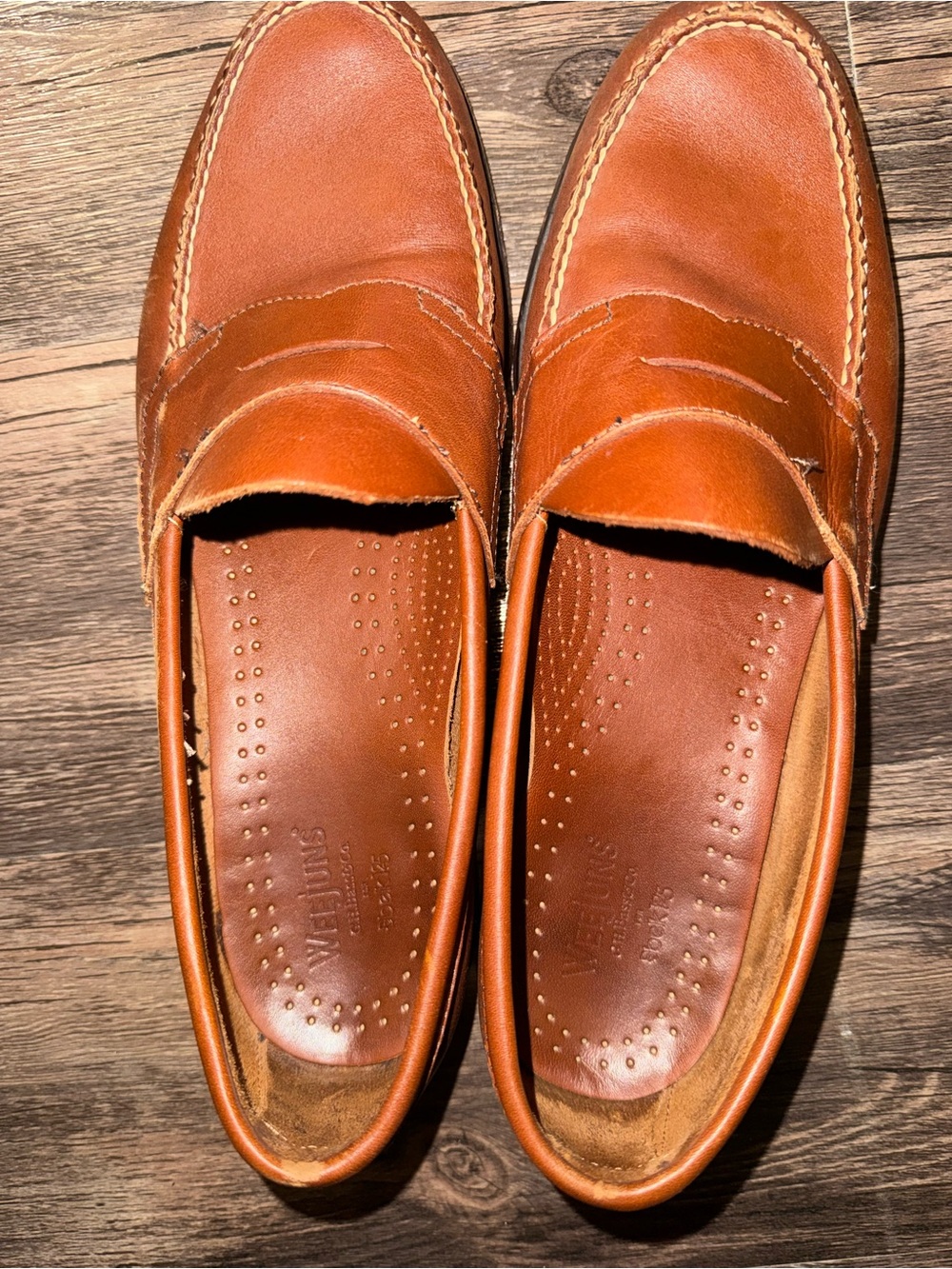 G.H.Bass Weejuns tan loafers - Picture 6 of 7
